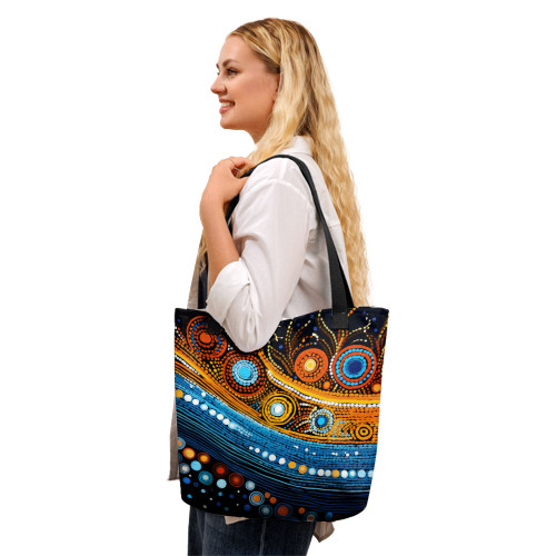 Indigenous Australian Aboriginal Tote Bag Aboriginal Dot Painting Art Indigenous Culture Inspired Indigenous Australian Aboriginal Tote Bag Aboriginal Dot Painting Art Indigenous Culture Inspired