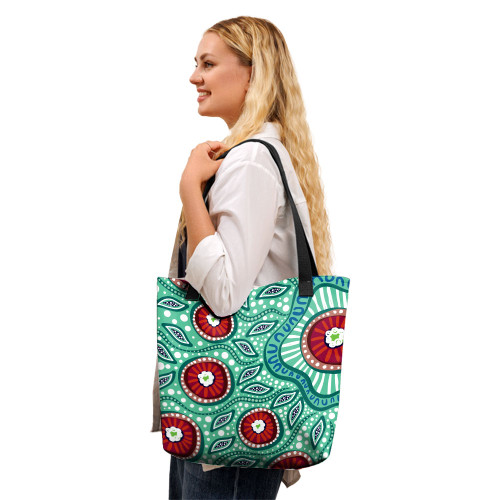 Indigenous Australian Aboriginal Tote Bag Aboriginal Dot Painting Artwork Indigenous Australian Aboriginal Tote Bag Aboriginal Dot Painting Artwork