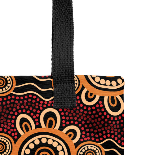 Indigenous Australian Aboriginal Tote Bag Aboriginal Dot Pattern Painting Art Indigenous Australian Aboriginal Tote Bag Aboriginal Dot Pattern Painting Art