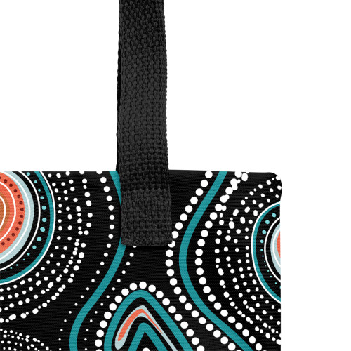 Indigenous Australian Aboriginal Tote Bag Aboriginal Green Dot Patterns Art Painting Indigenous Australian Aboriginal Tote Bag Aboriginal Green Dot Patterns Art Painting