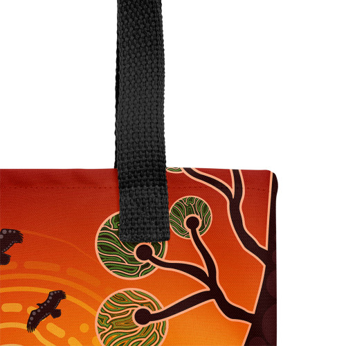 Indigenous Australian Aboriginal Tote Bag Aboriginal Indigenous Kangaroo With Dot Painting Pattern Indigenous Australian Aboriginal Tote Bag Aboriginal Indigenous Kangaroo With Dot Painting Pattern