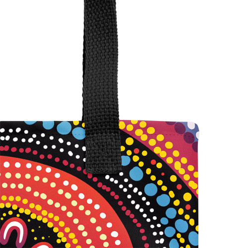 Indigenous Australian Aboriginal Tote Bag Aboriginal Showcasing Dot Art Design