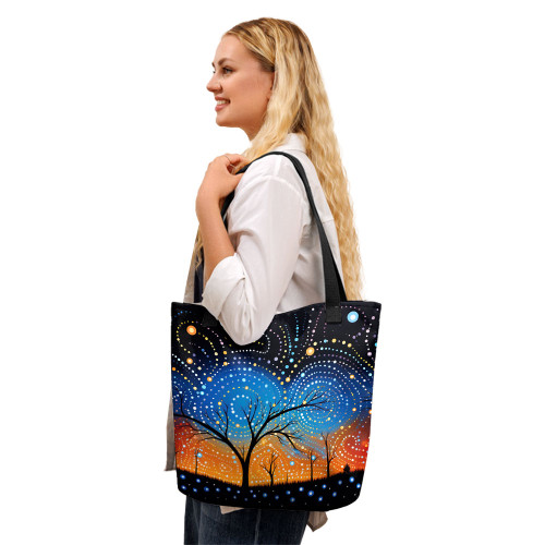 Indigenous Australian Aboriginal Tote Bag Australian Dreamtime Story Of A Night Sky Indigenous Australian Aboriginal Tote Bag Australian Dreamtime Story Of A Night Sky