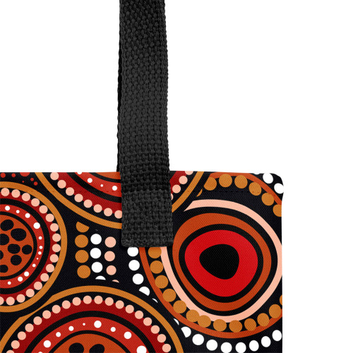 Indigenous Australian Aboriginal Tote Bag Background Featuring Indigenous Dot Art Indigenous Australian Aboriginal Tote Bag Background Featuring Indigenous Dot Art