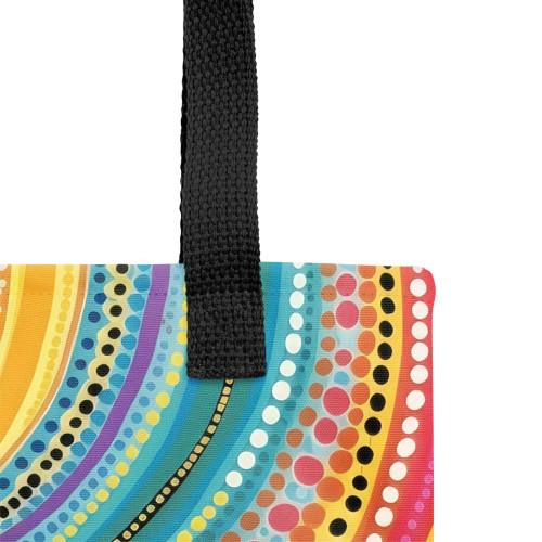 Indigenous Australian Aboriginal Tote Bag Dot Swirls Of Light And Dreamtime Joy Indigenous Australian Aboriginal Tote Bag Dot Swirls Of Light And Dreamtime Joy