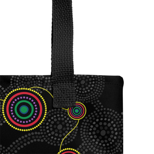 Indigenous Australian Aboriginal Tote Bag Indigenous Dreaming Rainbow Serpent Inspired Indigenous Australian Aboriginal Tote Bag Indigenous Dreaming Rainbow Serpent Inspired