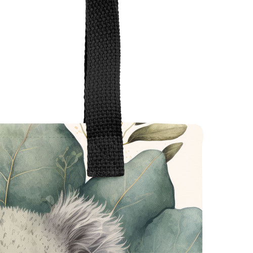 Indigenous Australian Aboriginal Tote Bag Koala Holding A Heart Adorned With Flowers Indigenous Australian Aboriginal Tote Bag Koala Holding A Heart Adorned With Flowers