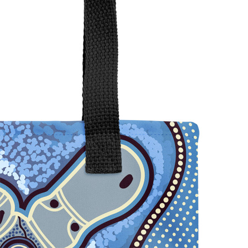 Indigenous Australian Aboriginal Tote Bag Platypus Aboriginal Dot Painting Indigenous Australian Aboriginal Tote Bag Platypus Aboriginal Dot Painting