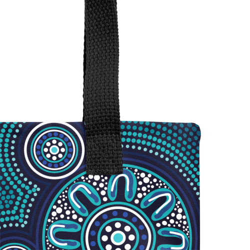 Indigenous Australian Aboriginal Tote Bag Sacred Spirit Tracks And Celestial Gathering Flow
