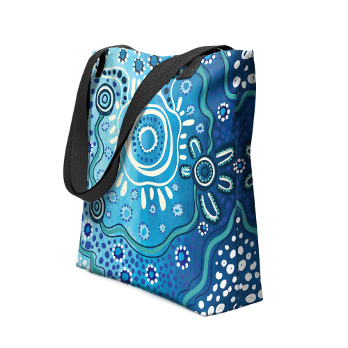 Indigenous Australian Aboriginal Tote Bag Traditional Aboriginal Dot Art