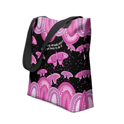 Indigenous Australian Aboriginal Tote Bag Aboriginal Butterflies Art Inspired Indigenous Australian Aboriginal Tote Bag Aboriginal Butterflies Art Inspired