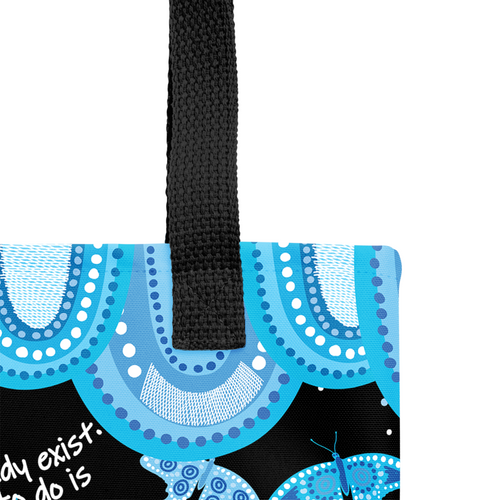 Indigenous Australian Aboriginal Tote Bag Aboriginal Butterflies Art Inspired Indigenous Australian Aboriginal Tote Bag Aboriginal Butterflies Art Inspired