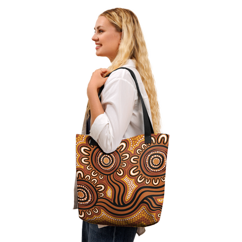 Indigenous Australian Aboriginal Tote Bag Dot Patterns From Indigenous Australian Culture Indigenous Australian Aboriginal Tote Bag Dot Patterns From Indigenous Australian Culture