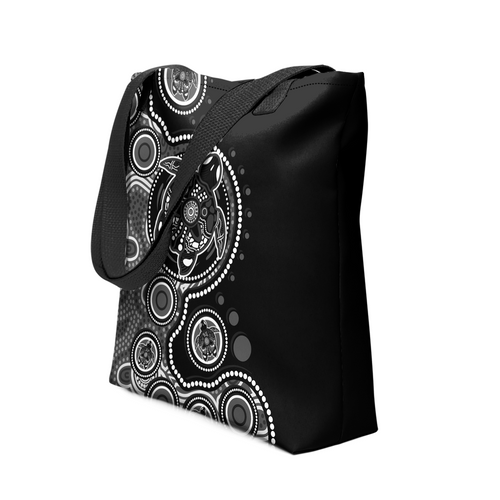 Indigenous Australian Aboriginal Tote Bag Indigenous Turtles Aboriginal Dot Arts