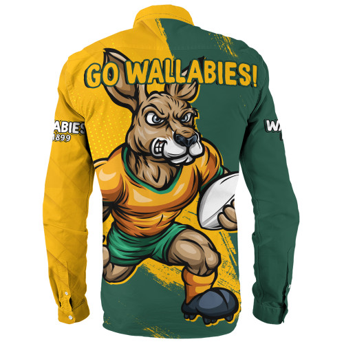 Aussie Wallabies Long Sleeve Shirt Unstoppable Wallabies Spirit Of The Championship Aussie Wallabies Long Sleeve Shirt Unstoppable Wallabies Spirit Of The Championship