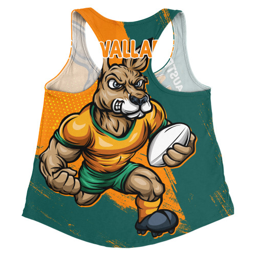 Aussie Wallabies Women Racerback Singlet Unstoppable Wallabies Spirit Of The Championship