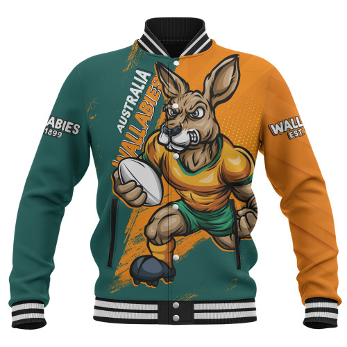 Aussie Wallabies Baseball Jacket Unstoppable Wallabies Spirit Of The Championship Aussie Wallabies Baseball Jacket Unstoppable Wallabies Spirit Of The Championship