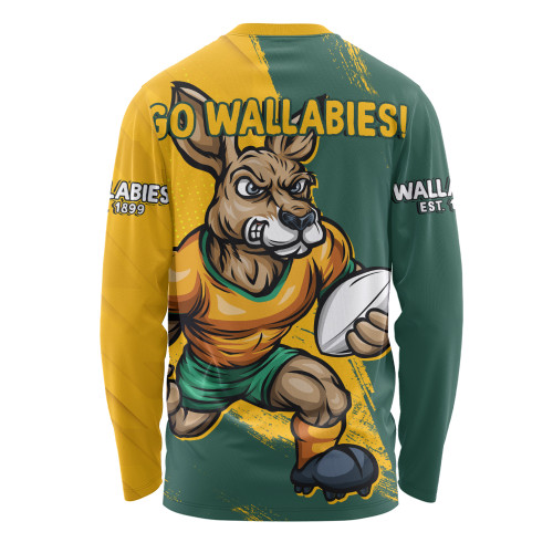 Aussie Wallabies Long Sleeve T-shirt Unstoppable Wallabies Spirit Of The Championship Aussie Wallabies Long Sleeve T-shirt Unstoppable Wallabies Spirit Of The Championship