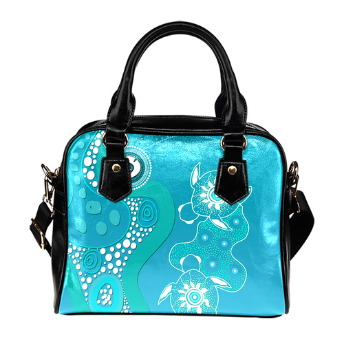 Indigenous Australian Aboriginal Shoulder Handbag Indigenous Dot Turtles In The Ocean Indigenous Australian Aboriginal Shoulder Handbag Indigenous Dot Turtles In The Ocean