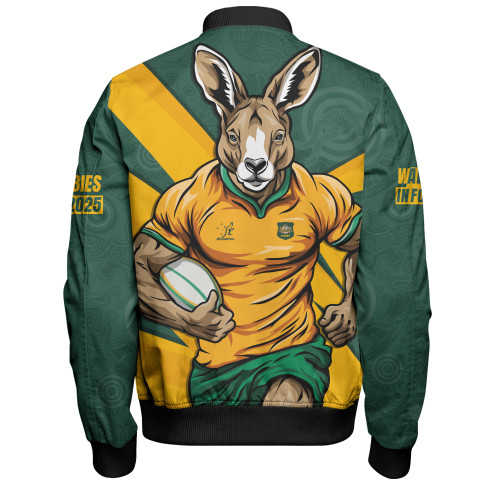 Aussie Wallabies Bomber Jacket Aboriginal Strength Wear Wallabies Rugby Edition Aussie Wallabies Bomber Jacket Aboriginal Strength Wear Wallabies Rugby Edition