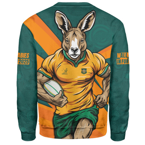Aussie Wallabies Sweatshirt Aboriginal Strength Wear Wallabies Rugby Edition