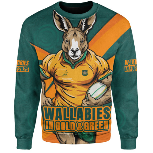 Aussie Wallabies Sweatshirt Aboriginal Strength Wear Wallabies Rugby Edition