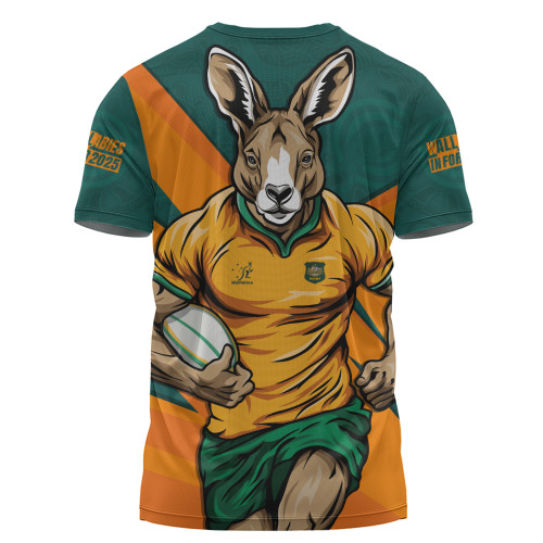 Aussie Wallabies T-Shirt Aboriginal Strength Wear Wallabies Rugby Edition