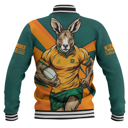 Aussie Wallabies Baseball Jacket Aboriginal Strength Wear Wallabies Rugby Edition Aussie Wallabies Baseball Jacket Aboriginal Strength Wear Wallabies Rugby Edition