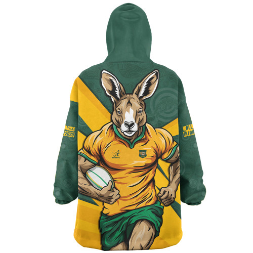 Aussie Wallabies Snug Hoodie Aboriginal Strength Wear Wallabies Rugby Edition