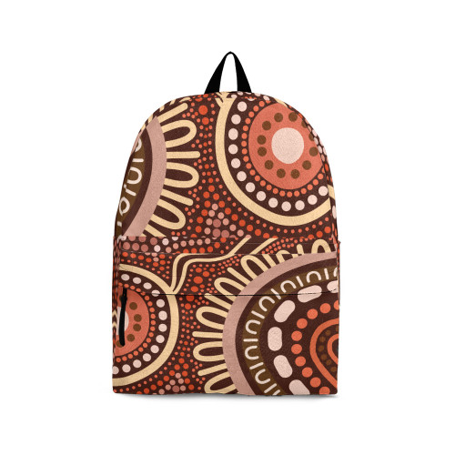 Indigenous Australian Aboriginal Backpack Aboriginal Clay Circle Pathway Ancient Journey
