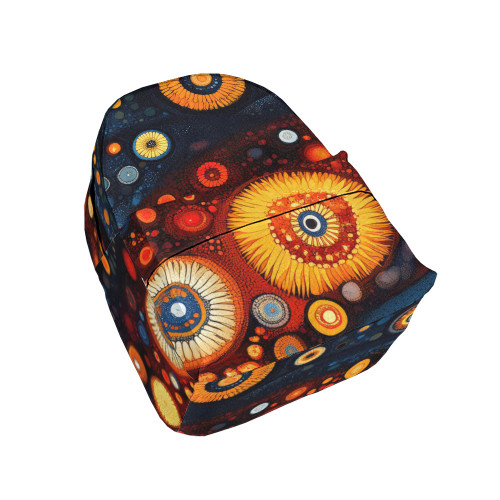 Indigenous Australian Aboriginal Backpack Aboriginal Cosmic Bloom Dreamtime Art Travel Style