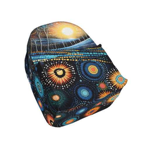 Indigenous Australian Aboriginal Backpack Aboriginal Dot Art Night Sky Journey
