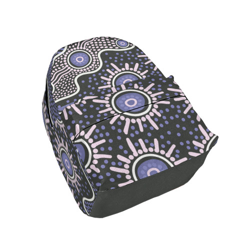 Indigenous Australian Aboriginal Backpack Aboriginal Dreaming Tracks Night Glow Connection Path