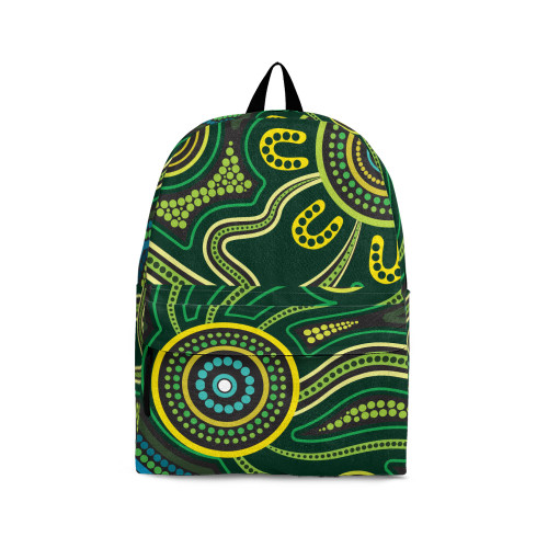 Indigenous Australian Aboriginal Backpack Aboriginal Forest Dreaming Songline Nature Flow Art