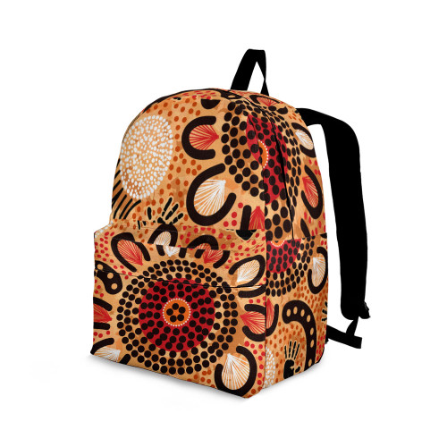 Indigenous Australian Aboriginal Backpack Aboriginal Journey In Ochre Echo