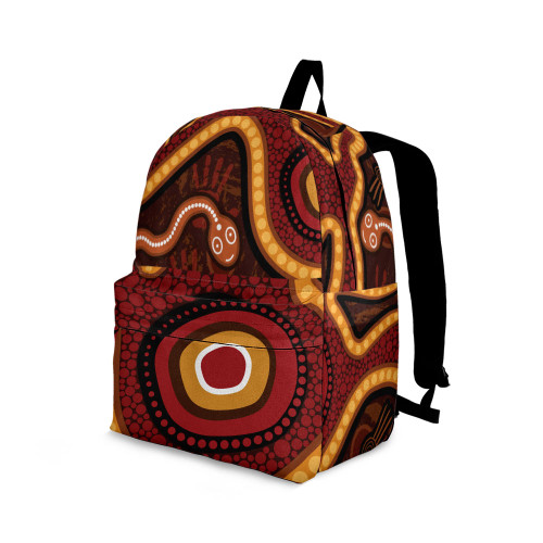 Indigenous Australian Aboriginal Backpack Aboriginal Land Tracks Carrier For Desert Spirits