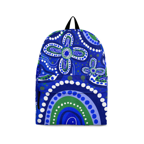 Indigenous Australian Aboriginal Backpack Aboriginal Nature Spirit Dotted Flower Story
