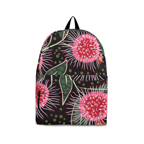 Indigenous Australian Aboriginal Backpack Aboriginal Nature Spirit Pink Flower Vibes