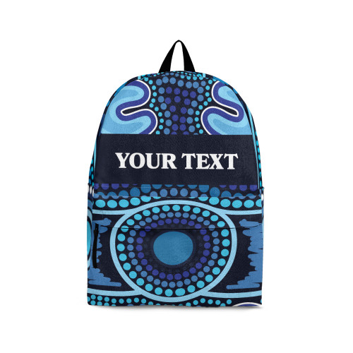 Indigenous Australian Aboriginal Backpack Aboriginal Ocean Pulse Energy Flowing Connection