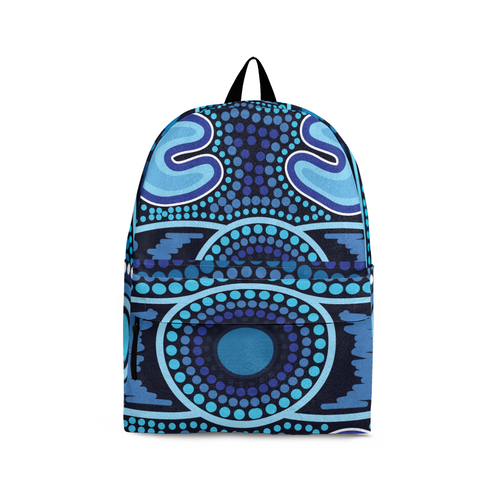 Indigenous Australian Aboriginal Backpack Aboriginal Ocean Pulse Energy Flowing Connection
