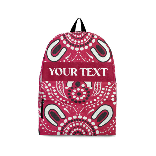 Indigenous Australian Aboriginal Backpack Aboriginal Pink Horseshoe Dot Harmony Field