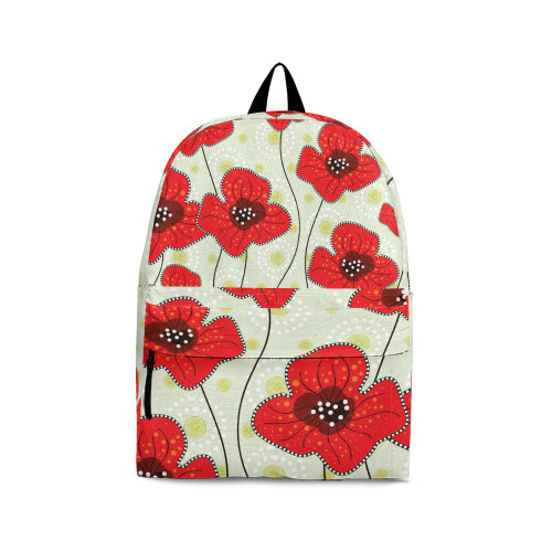 Indigenous Australian Aboriginal Backpack Aboriginal Poppy Field Spirit Memorial Collection