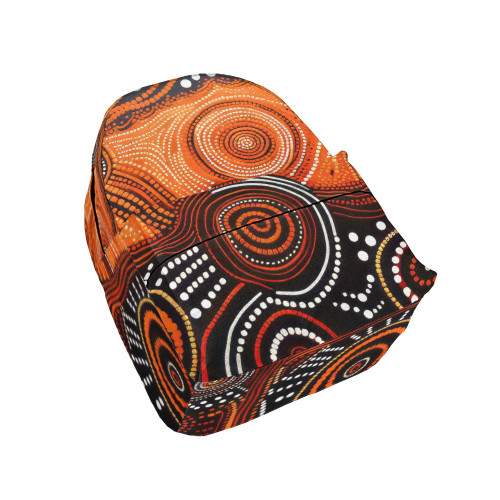 Indigenous Australian Aboriginal Backpack Aboriginal Radiant Earth Dots Pattern Travel Style