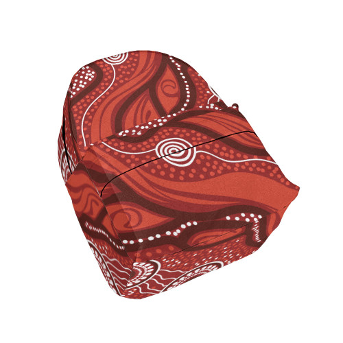 Indigenous Australian Aboriginal Backpack Aboriginal Red Spirit Flowing Dreamline Journey Indigenous Australian Aboriginal Backpack Aboriginal Red Spirit Flowing Dreamline Journey