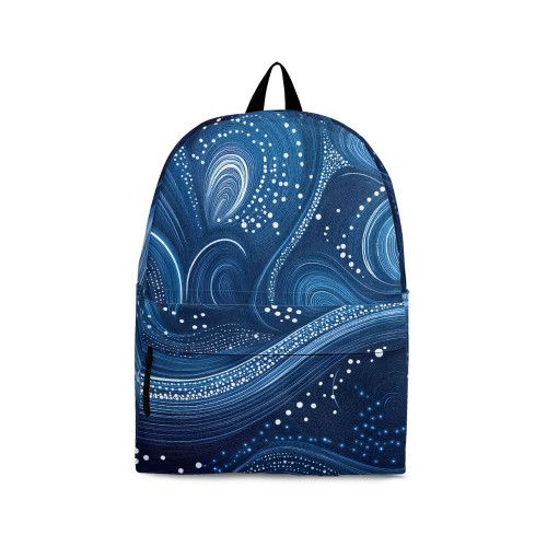 Indigenous Australian Aboriginal Backpack Aboriginal Starry Night Flow Spirit Art Style