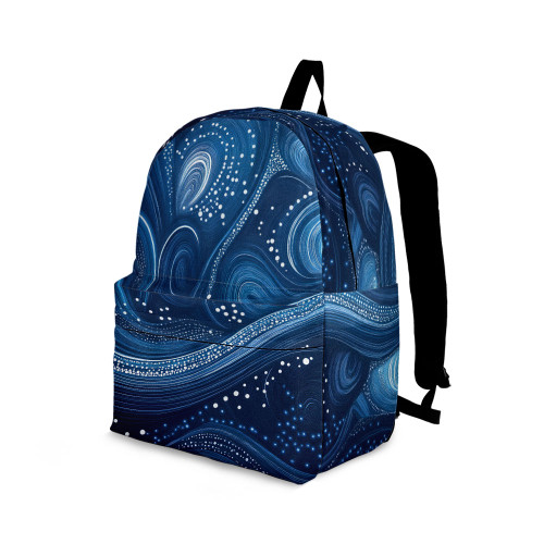 Indigenous Australian Aboriginal Backpack Aboriginal Starry Night Flow Spirit Art Style