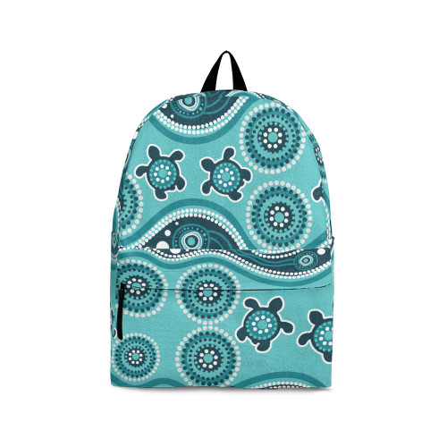 Indigenous Australian Aboriginal Backpack Aboriginal Turtle Tracks Ocean Connection Spirit