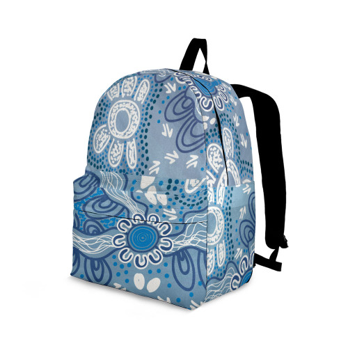 Indigenous Australian Aboriginal Backpack Aboriginal Water Dreaming Sky Spirit Journey Flow