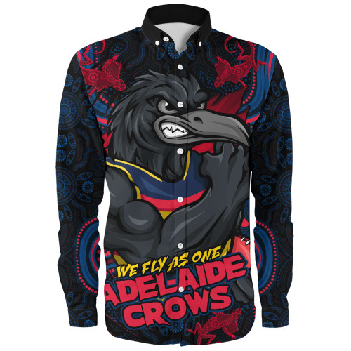 Adelaide Crows Long Sleeve Shirt Spirit Warriors Of The Game