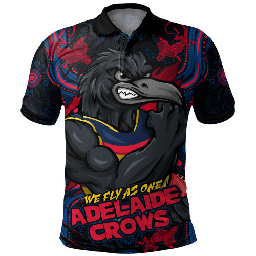 Adelaide Crows Polo Shirt Spirit Warriors Of The Game